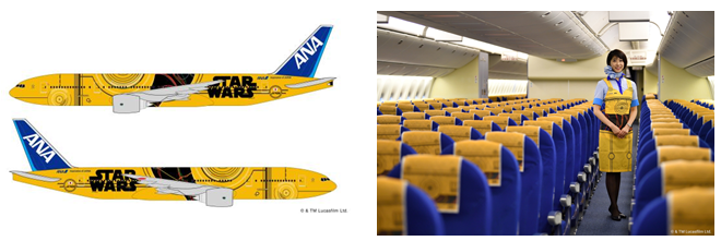 機内限定☆ANAスタウォーズ 飛行機ミニサイズC-3PO ANA JET スター