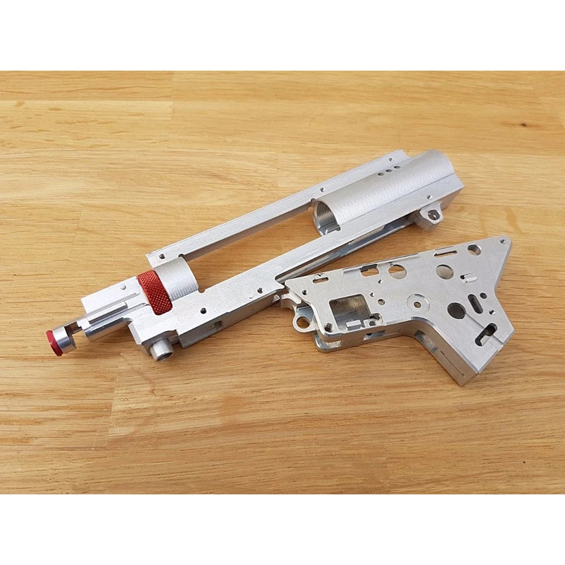 CNC Split gearbox v.2 with int. Hop Up Chamber - QSC 8mm