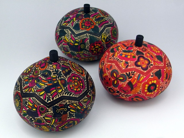 ひょうたんアート！ ペルーの手彫りひょうたん細工小物入れ販売（通販