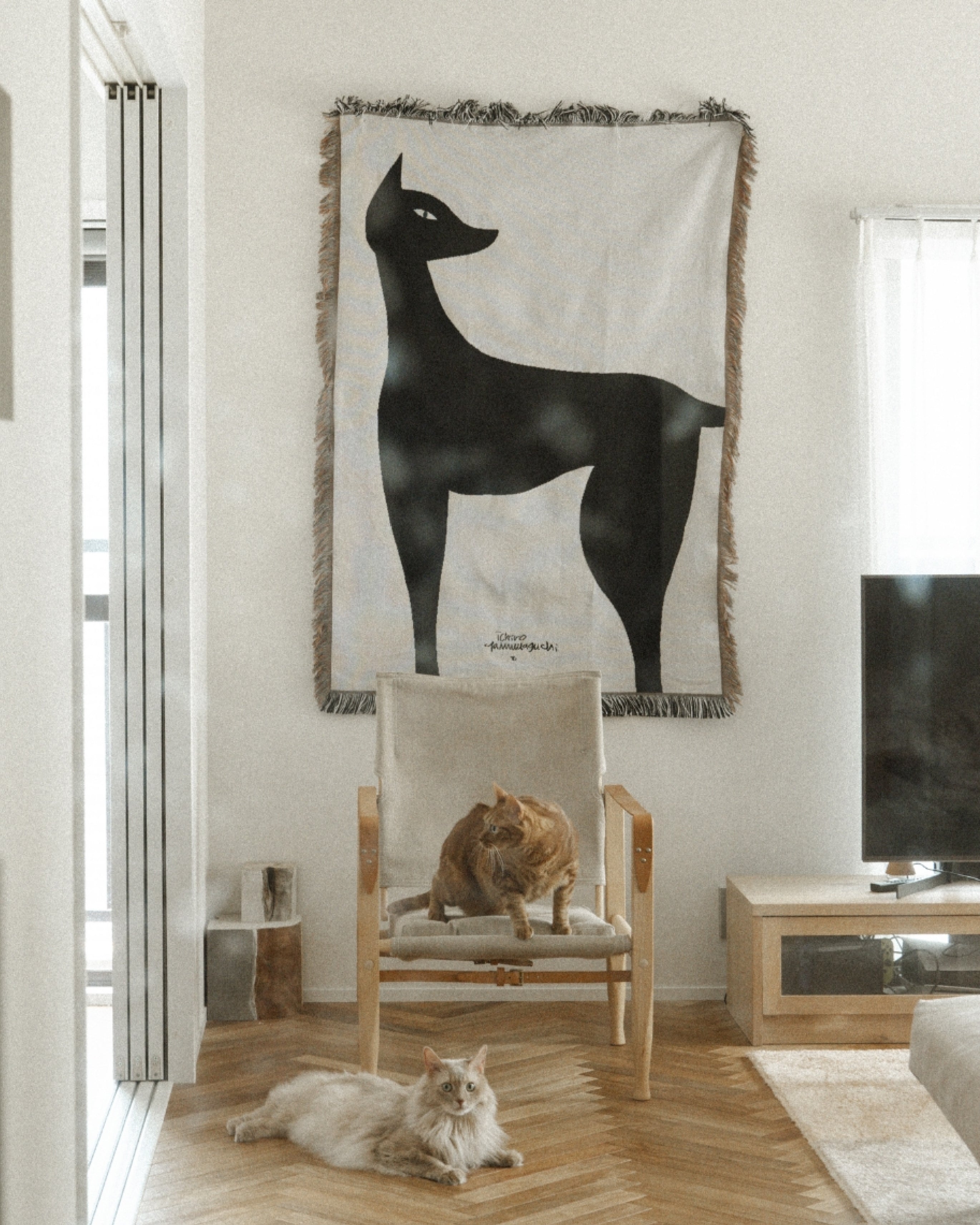 IDEE アートポスター 山口一郎 kuro neko 猫 黒猫 d5074 IDEE アート