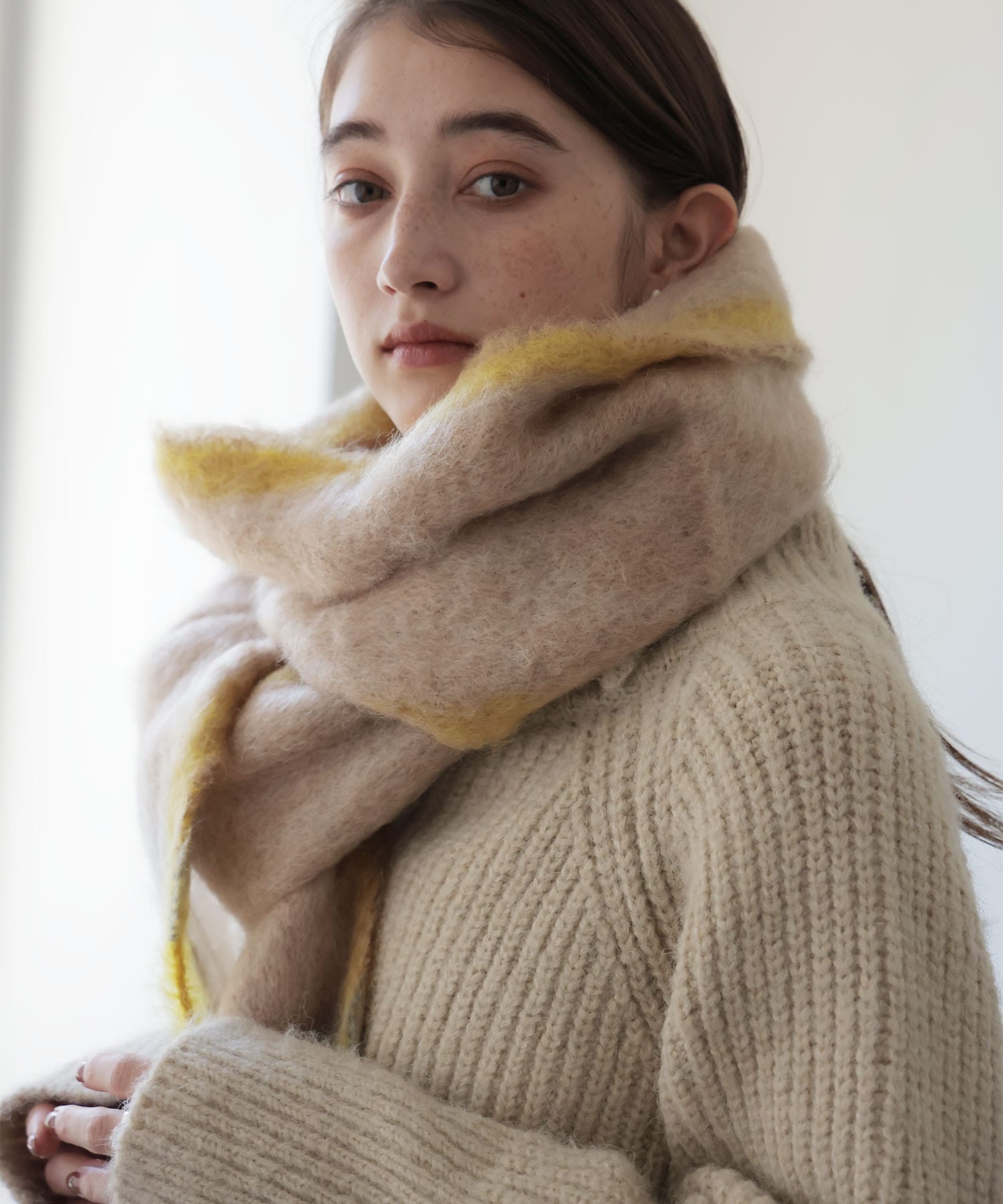 モヘアストール TWIST FRAME【マンタスエスカライ/MANTAS EZCARAY