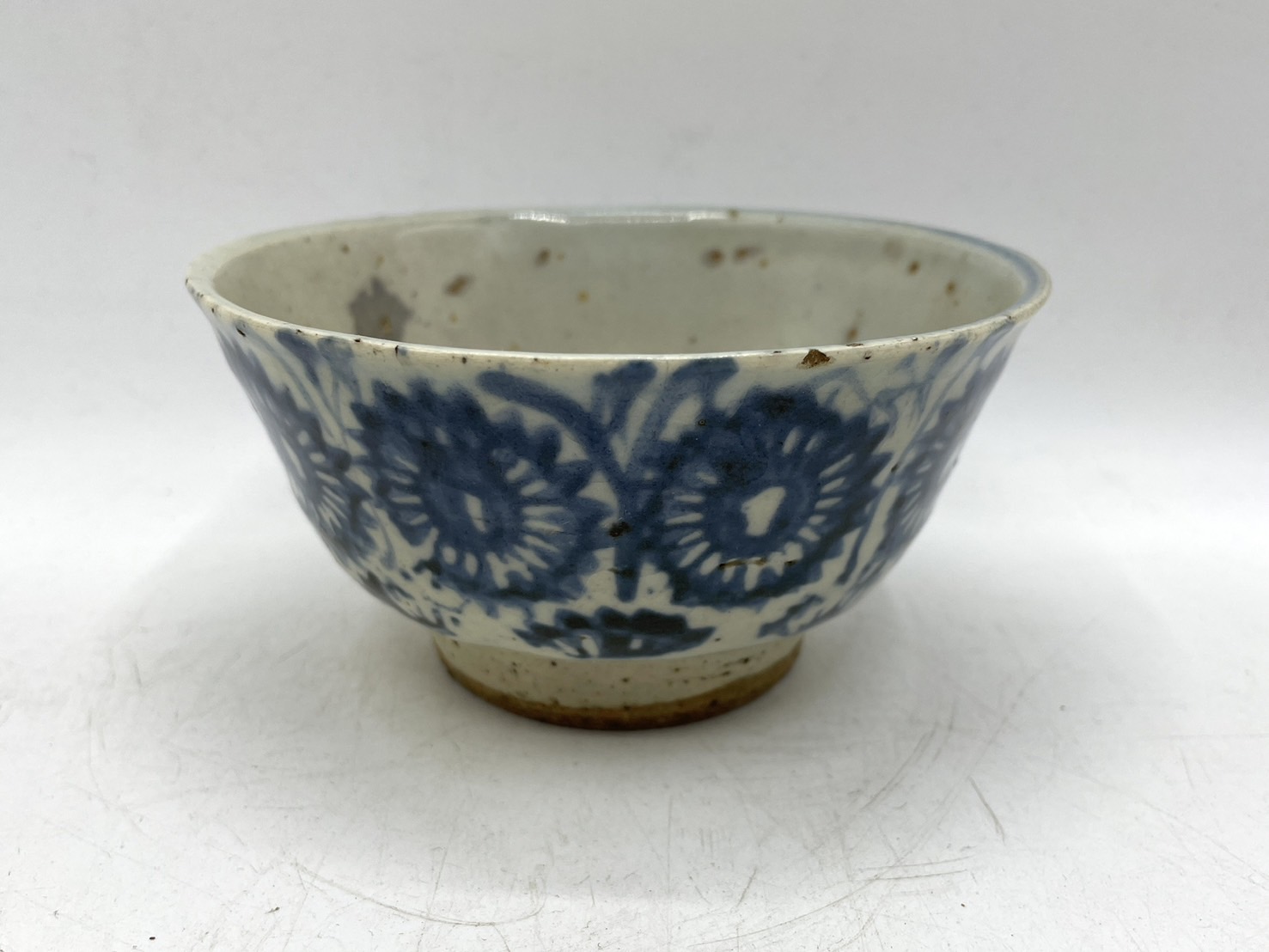 ⭐️安南染付茶盌 古陶磁 茶道具 真作極めて稀 中国古陶磁