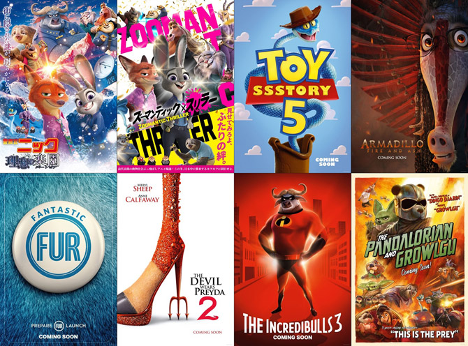 ズートピア2 D23 expo リトグラフ ポスター ニック パウバート D23