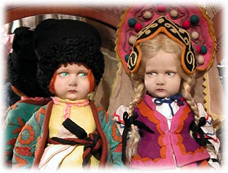 LENCI DOLL アンティークのレンチ・ドール 赤い頭巾の人形 31cm