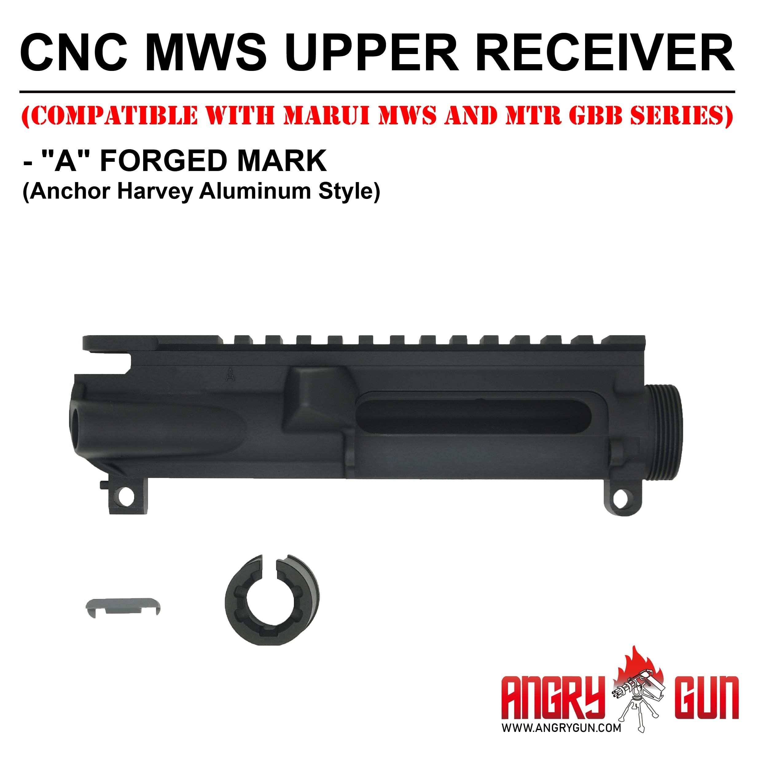 Angry Gun CNC MWS アッパーレシーバー (マルイ TM MWS GBBR 用)