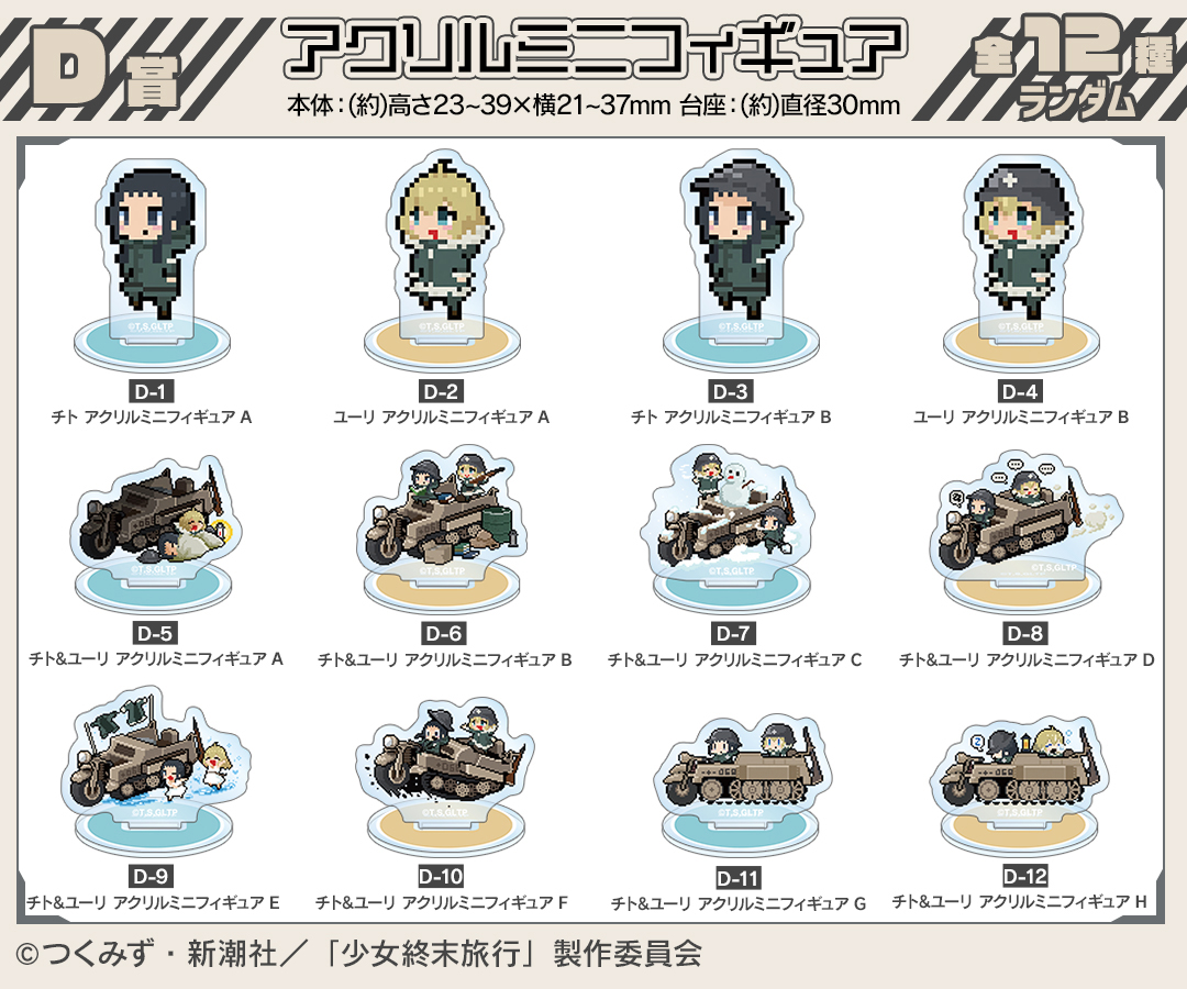 くじメイト】TVアニメ「少女終末旅行」オンラインくじ | アニメイト