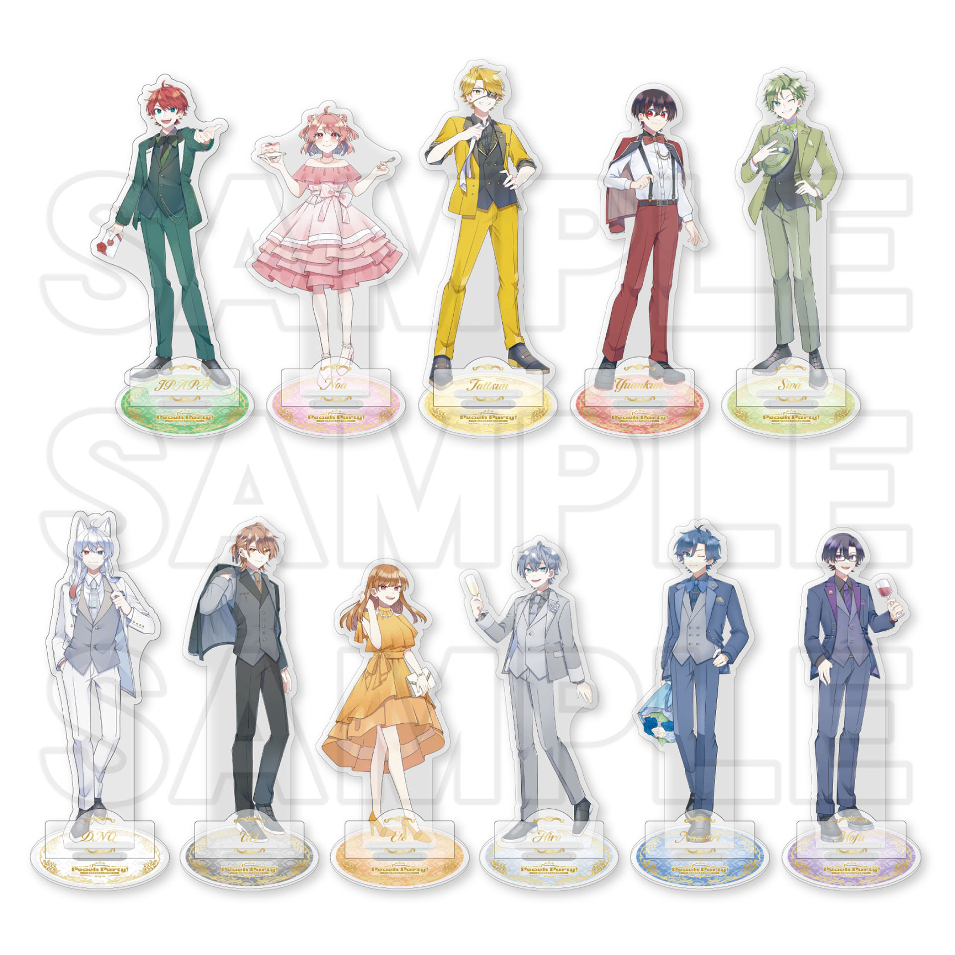 カラフルピーチ ぷぴぱ ヒロ 缶バ 9個セット シェアハウス 等身ビジュ