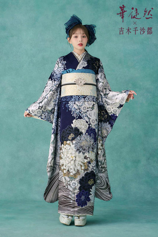 青 #紫 #blue #purple 振袖 | 名古屋・岐阜の成人式ならハタチの振袖