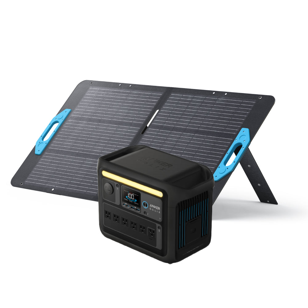 Anker Solix C1000 Portable Power Station with Anker Solix PS100