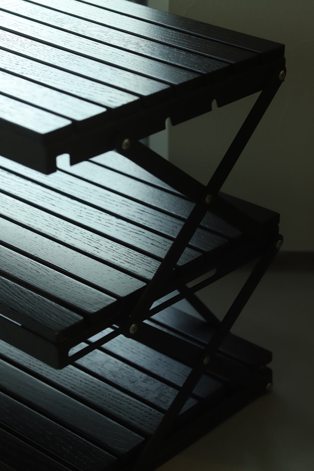 ANOBA アノバ ウッドロールテーブル BLACK EDITION 【公式通販】