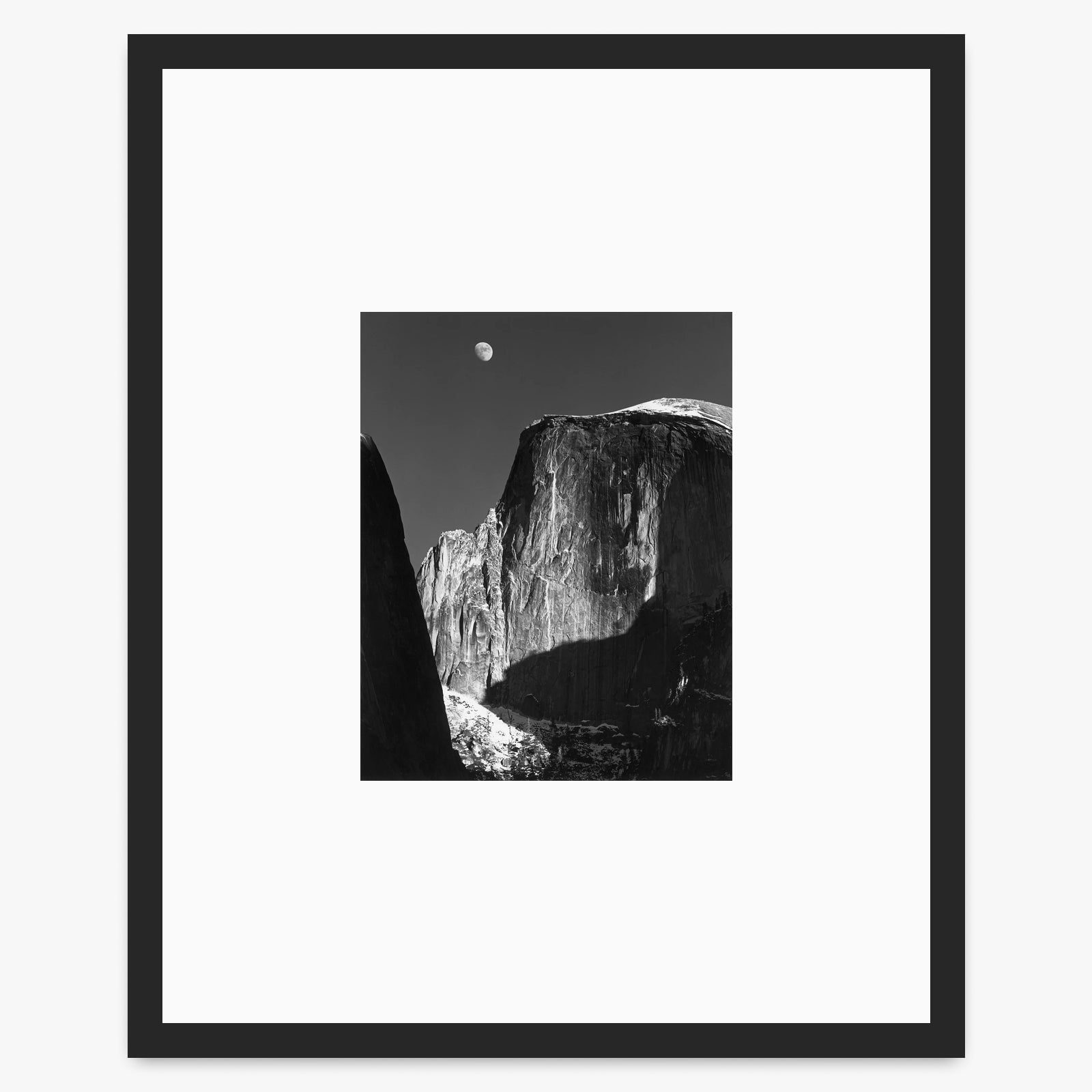 Moon and Half Dome by Ansel Adams – The Ansel Adams Gallery