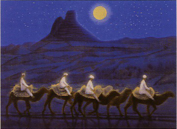 平山郁夫「月光砂漠らくだ行」の買取・査定は美術のプロにお任せ下さい