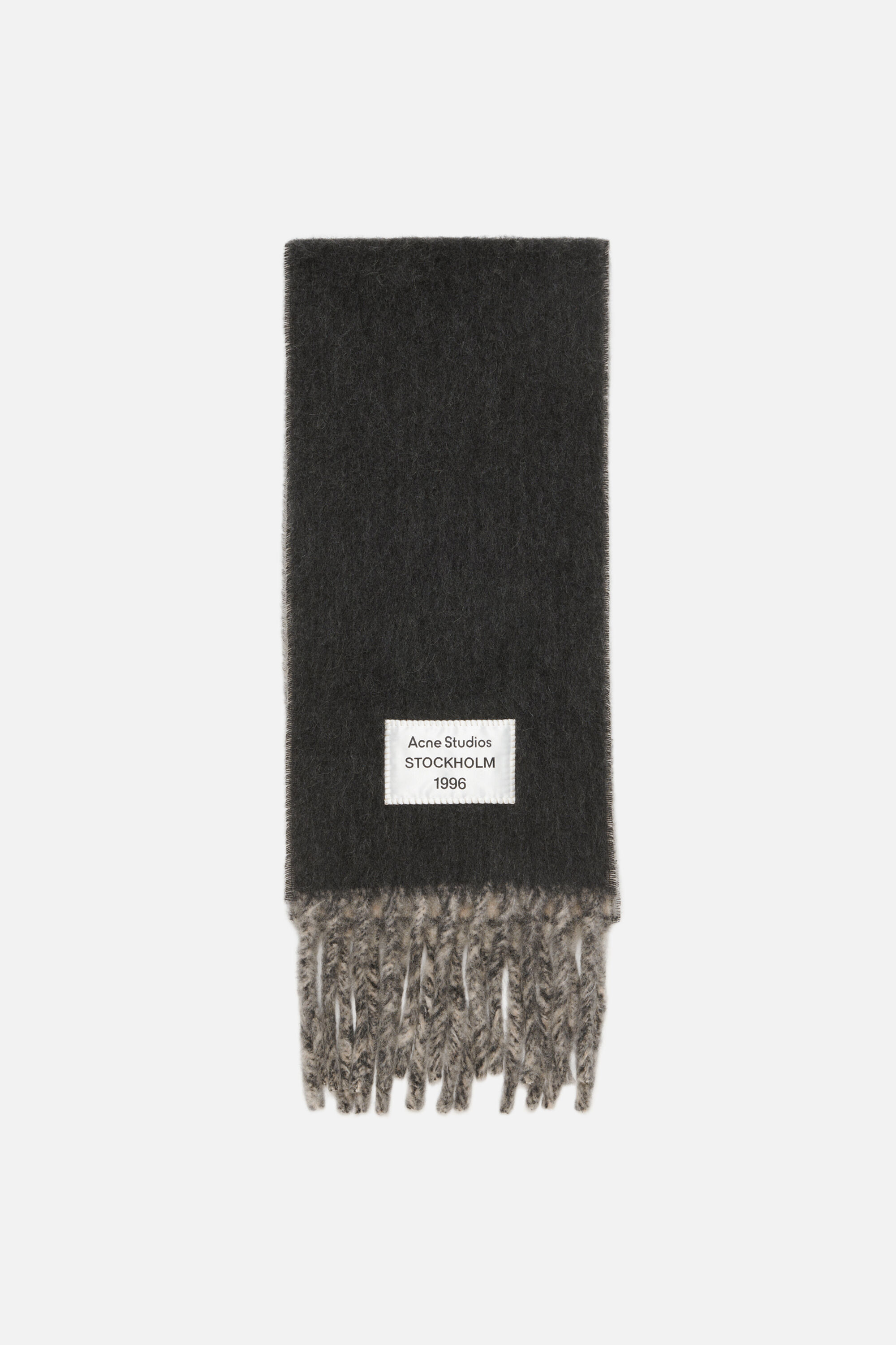 Acne Studios - Bicolour Alpaca Scarf - Beige/grey