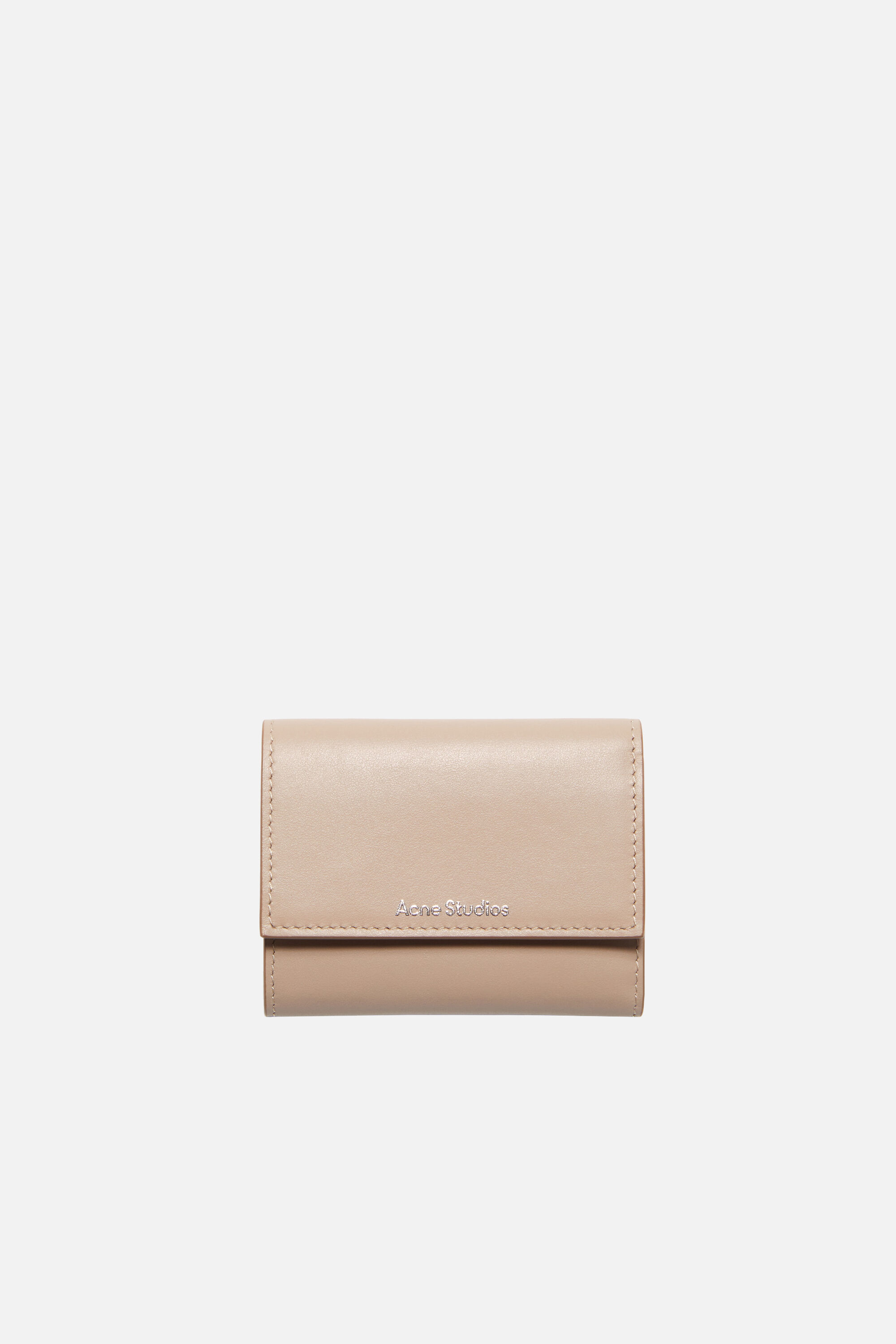 Acne Studios - Trifold leather wallet - Taupe beige