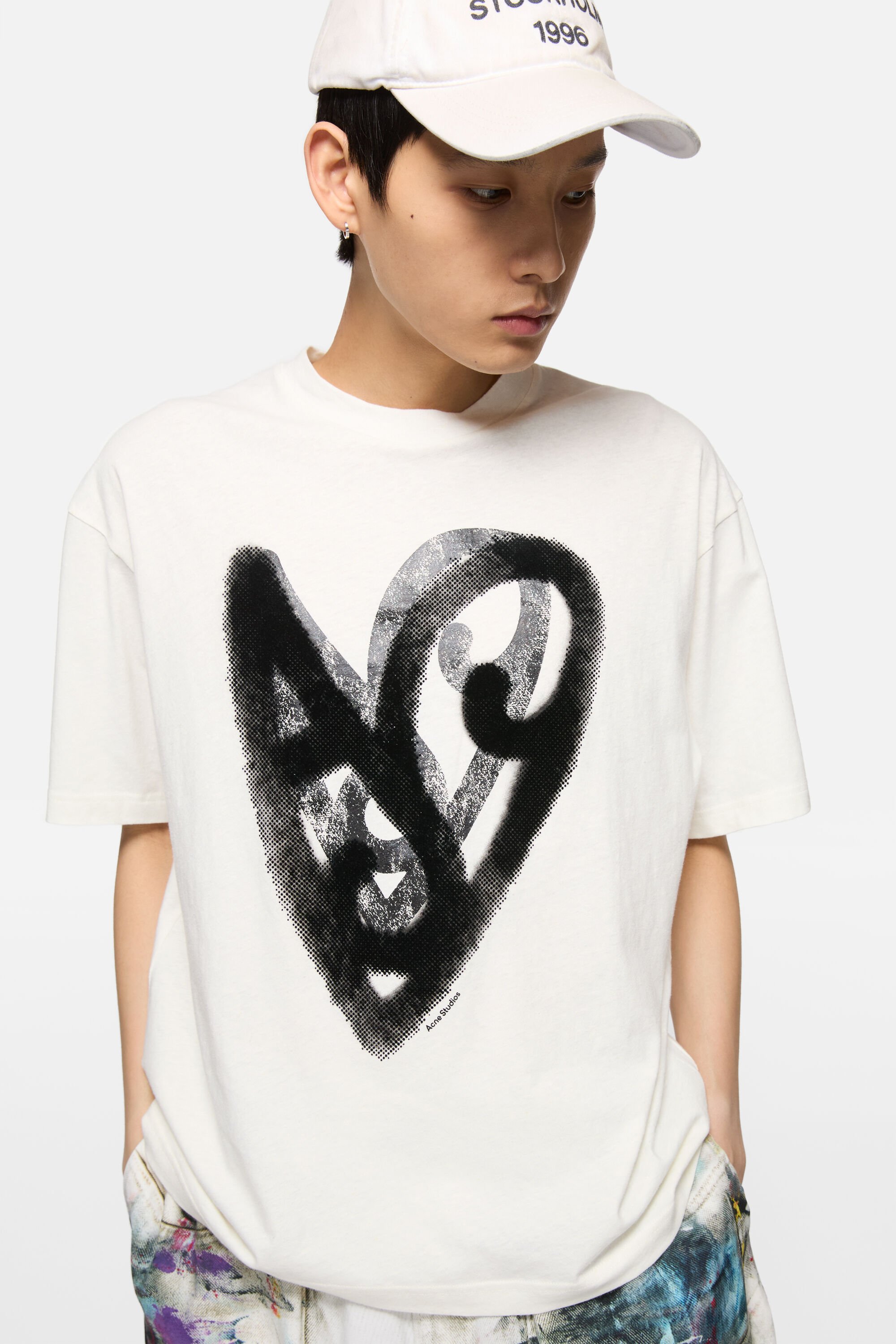 Acne Studios - プリントTシャツ - オプティックホワイト