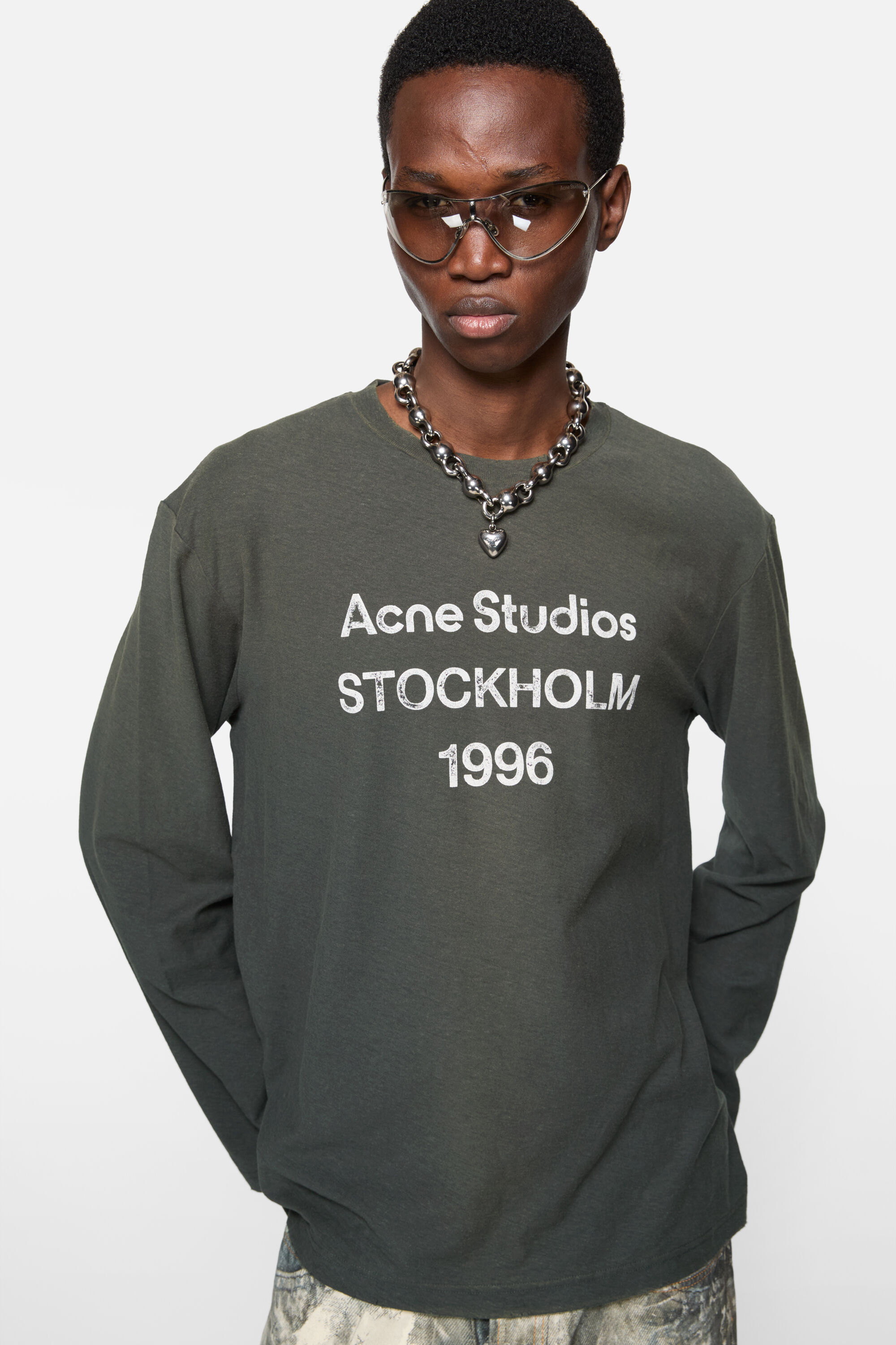 Acne Studios ストーン装飾 ロングスリーブTシャツ 1996年 Acne