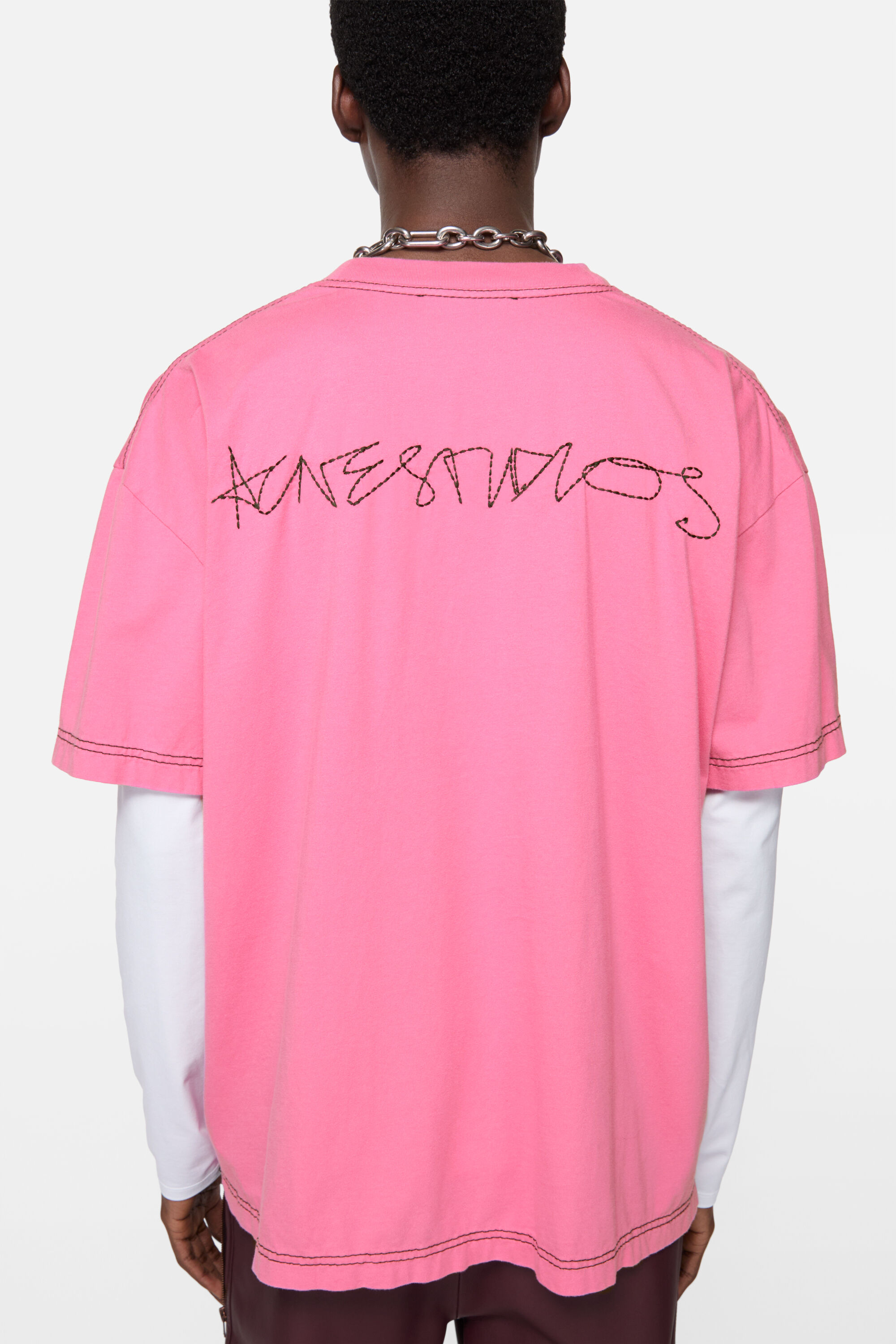 Acne Studios - Logo t-shirt - Pink