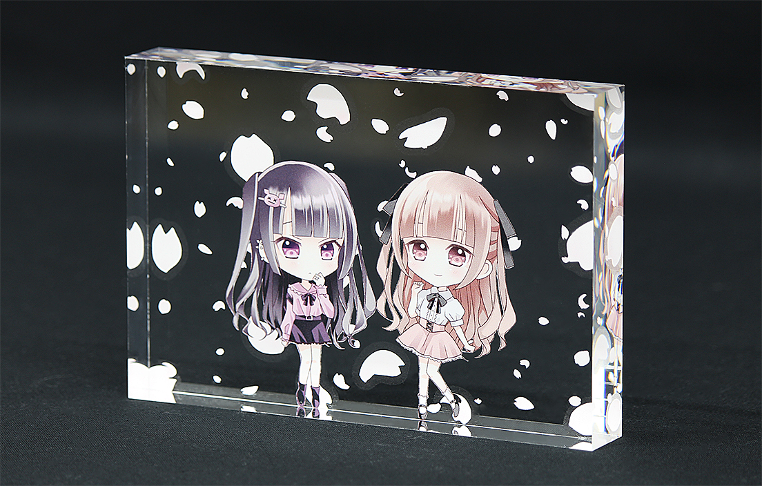 UVプリント用 アクリルブロックセット（透明） | アクリ屋ドットコム