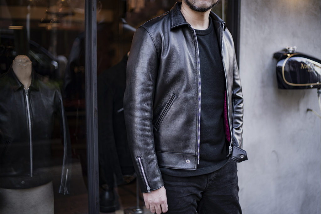 ADDICT CLOTHES AD-01 ディアスキン シングルライダース ADDICT