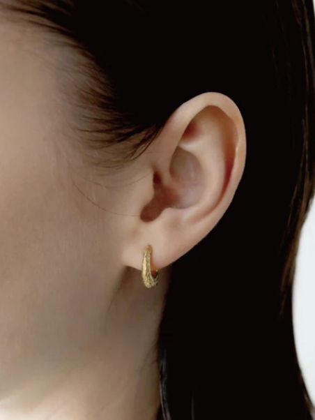 TEN. - 【両耳用】グレインピアス GD ゴールド シンプル デザイン ユニ