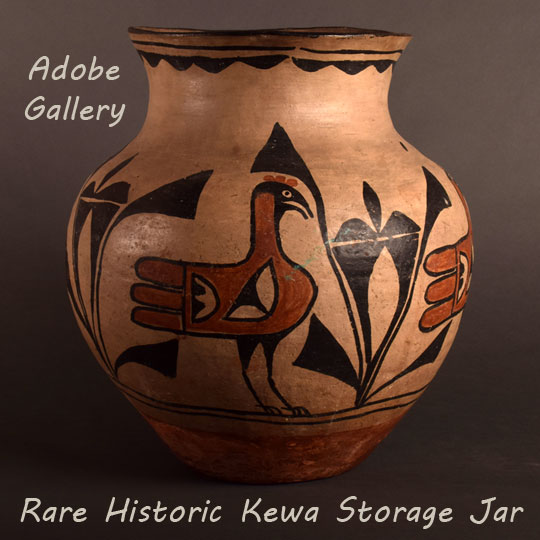 Santo Domingo Pueblo Historic Pottery 23850 - Adobe Gallery, Santa Fe