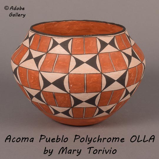 Acoma Pueblo Southwest Indian Pottery C4746C - Adobe Gallery, Santa Fe