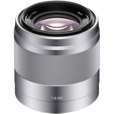 Sony E 50mm f/1.8 OSS Lens for Sony E, Silver SEL50F18 - Adorama