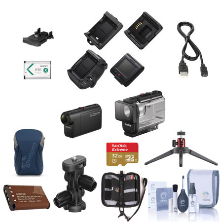 中古】SONY HDR-AS50 アクションカメラと防水ケース Full HD 1080p