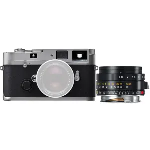 Leica MP 0.72 35mm Film Camera, Silver, with 28mm f/2.8 Elmarit-M