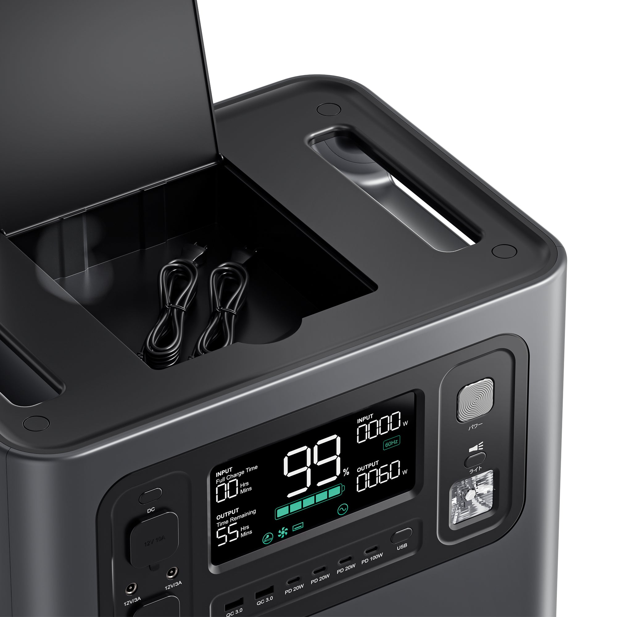 AFERIY ポータブル電源 大容量 2048Wh 高出力 2400W, キャンプ