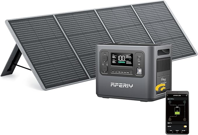 AFERIY ポータブル電源 大容量 2048Wh 高出力 2400W, キャンプ