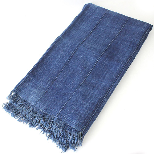 アフリカンスクエアー / 藍染布 古布 大