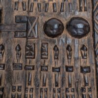 ドゴン族の扉 高さ64cm アフリカン プリミティブアート （p801-27