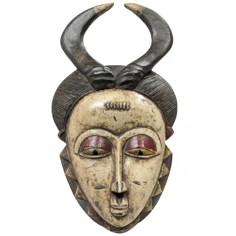 グロ族仮面 63cm アフリカン プリミティブアート マスク 木彫