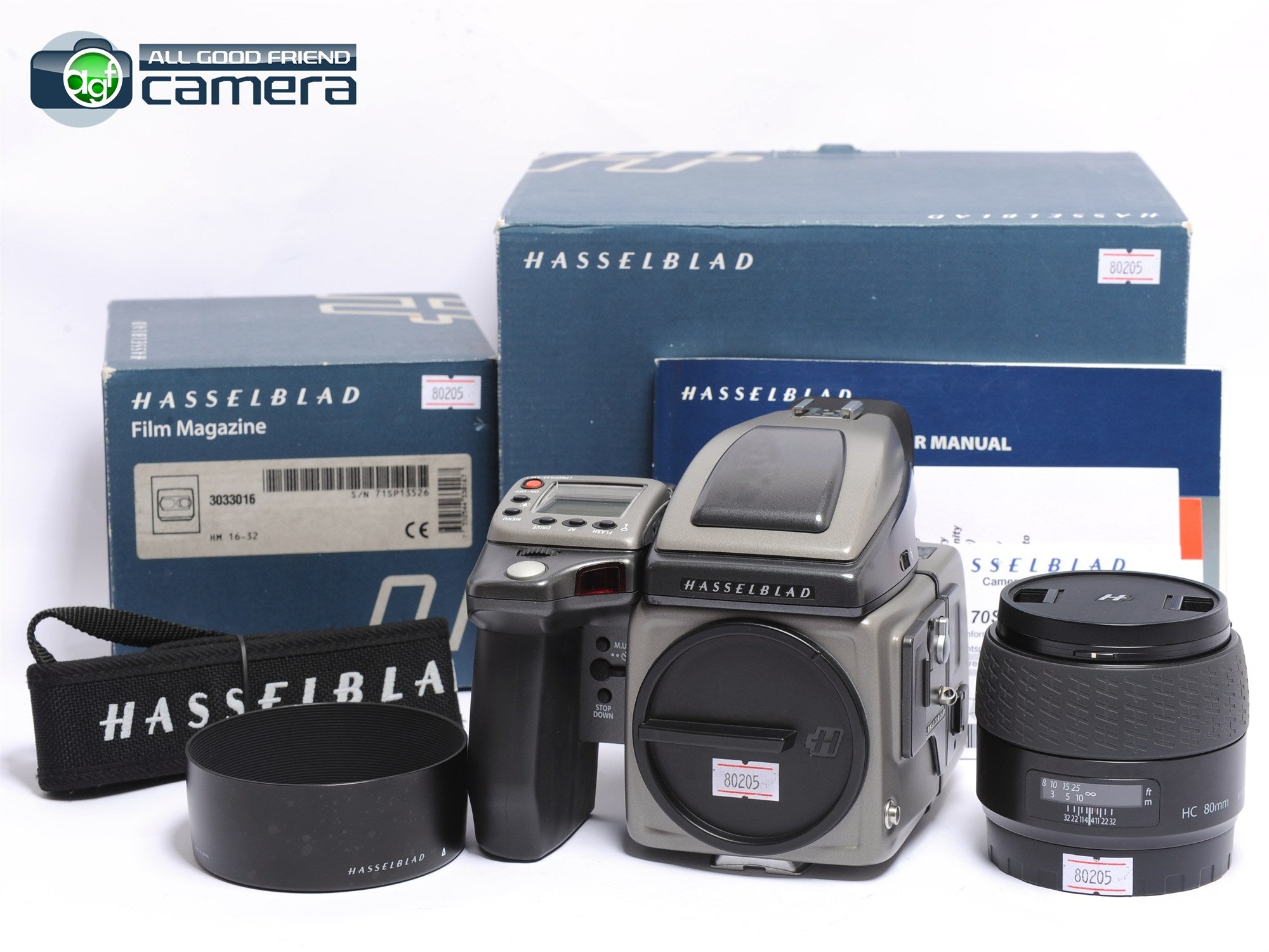 Hasselblad H1 Camera Kit w/80/2.8 Lens & HM 16-32 Film Back *EX+