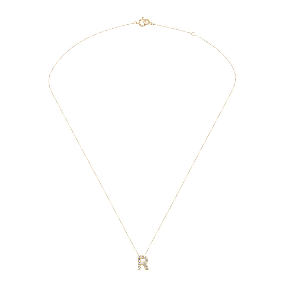 プルミエトワールイニシャル （R） ネックレス | AHKAH / アーカー