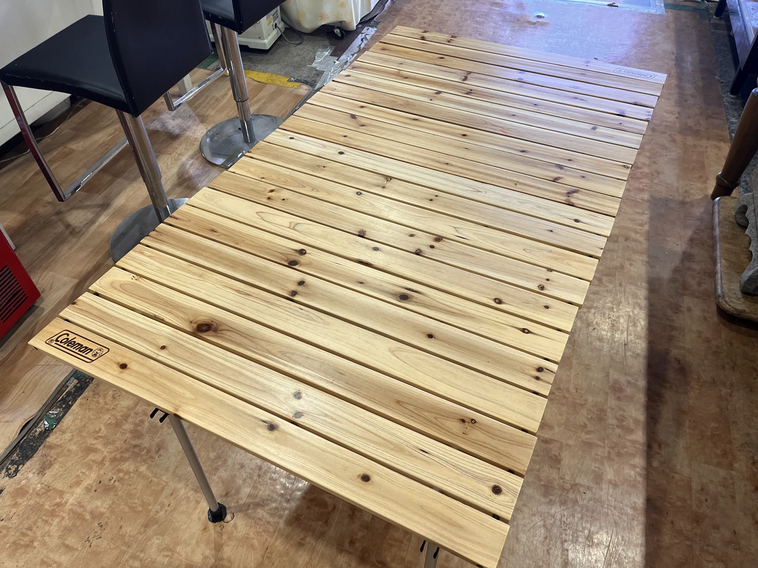 Coleman ナチュラルウッドロールテーブル 120 廃番 希少 Amazon