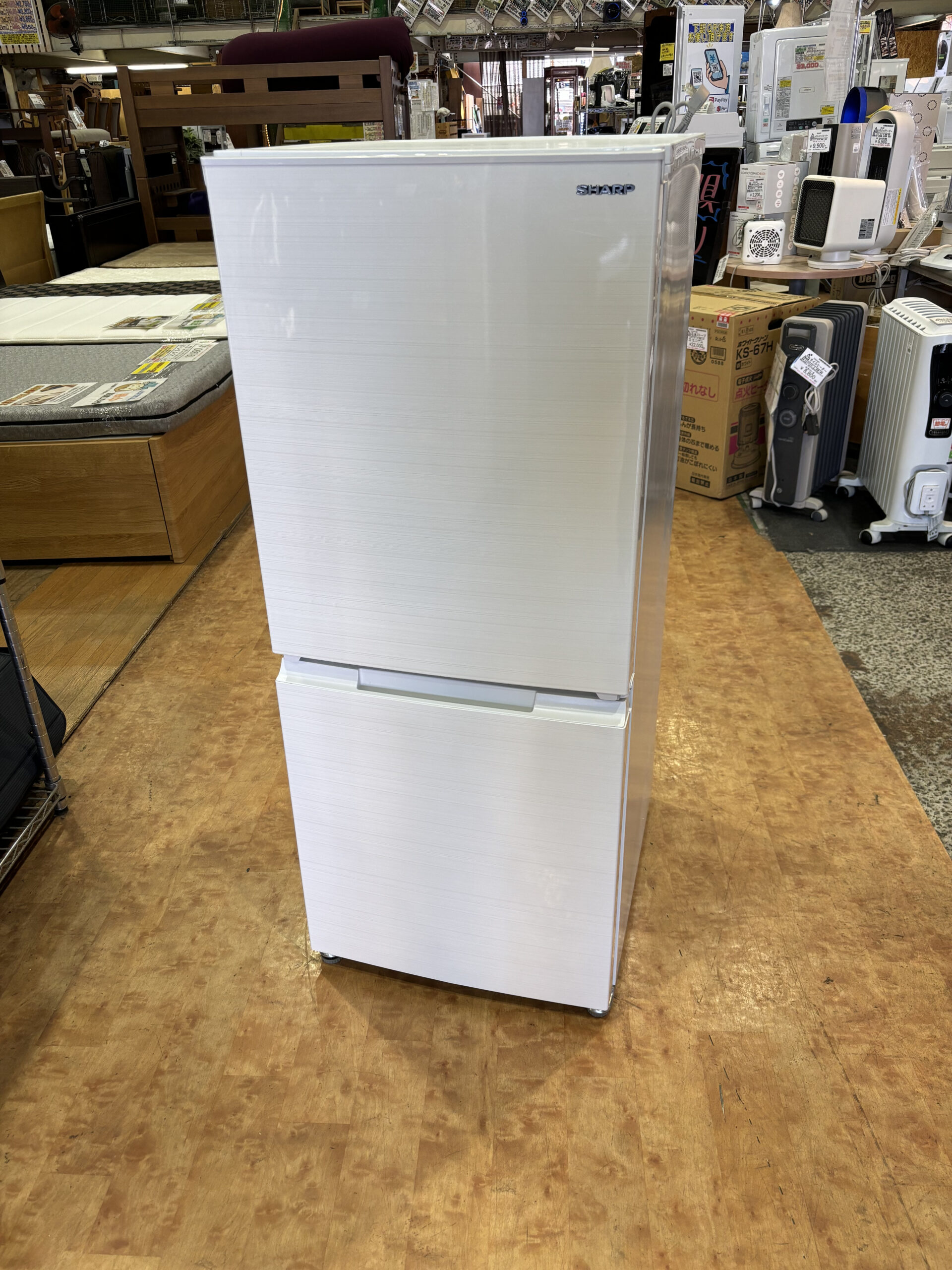 SHARP 2ドア冷蔵庫 152L 2020年製