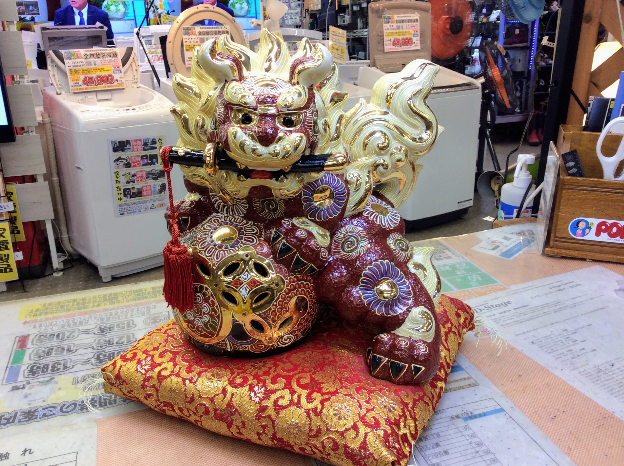 九谷焼 獅子 置物 【公式通販】