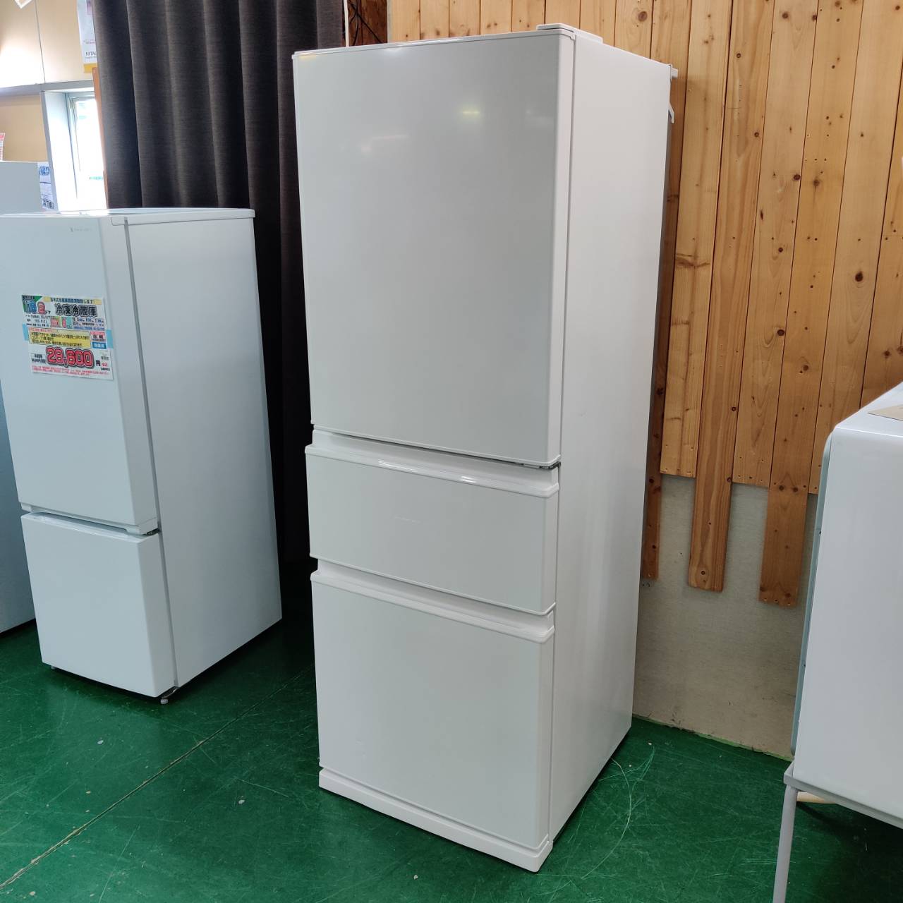 MITSUBISHI 3ドア冷蔵庫 MR-CX33K-W 2024年製