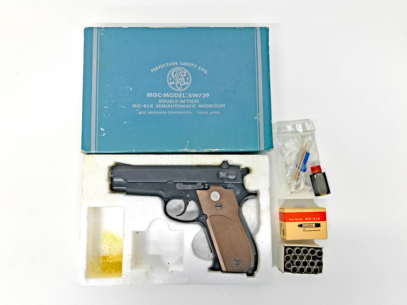 希少！MGC製 ABS樹脂製モデルガン S＆W M39 銀 SPG合法品 未発火