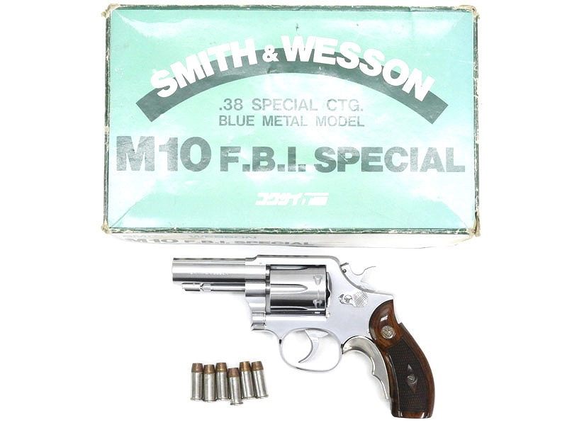 コクサイ】s&w M64モデルガン+交換用木グリ