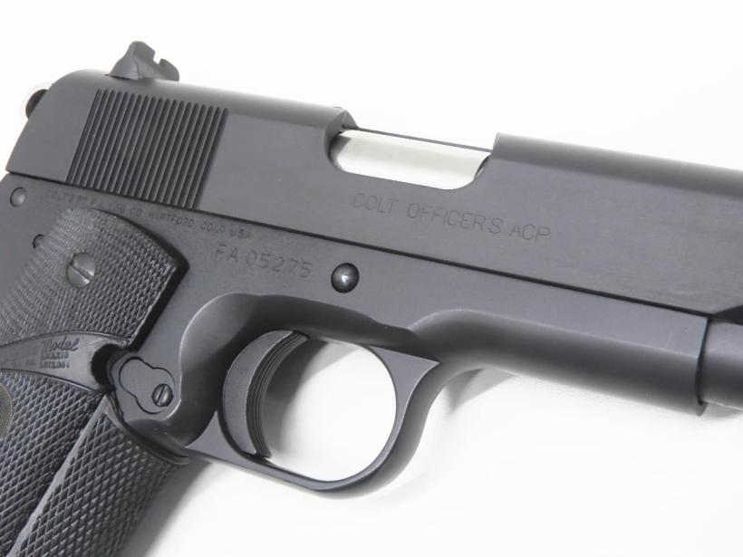 WA コルト オフィサーズ ACP オールブラック マグナテック ガスブロー