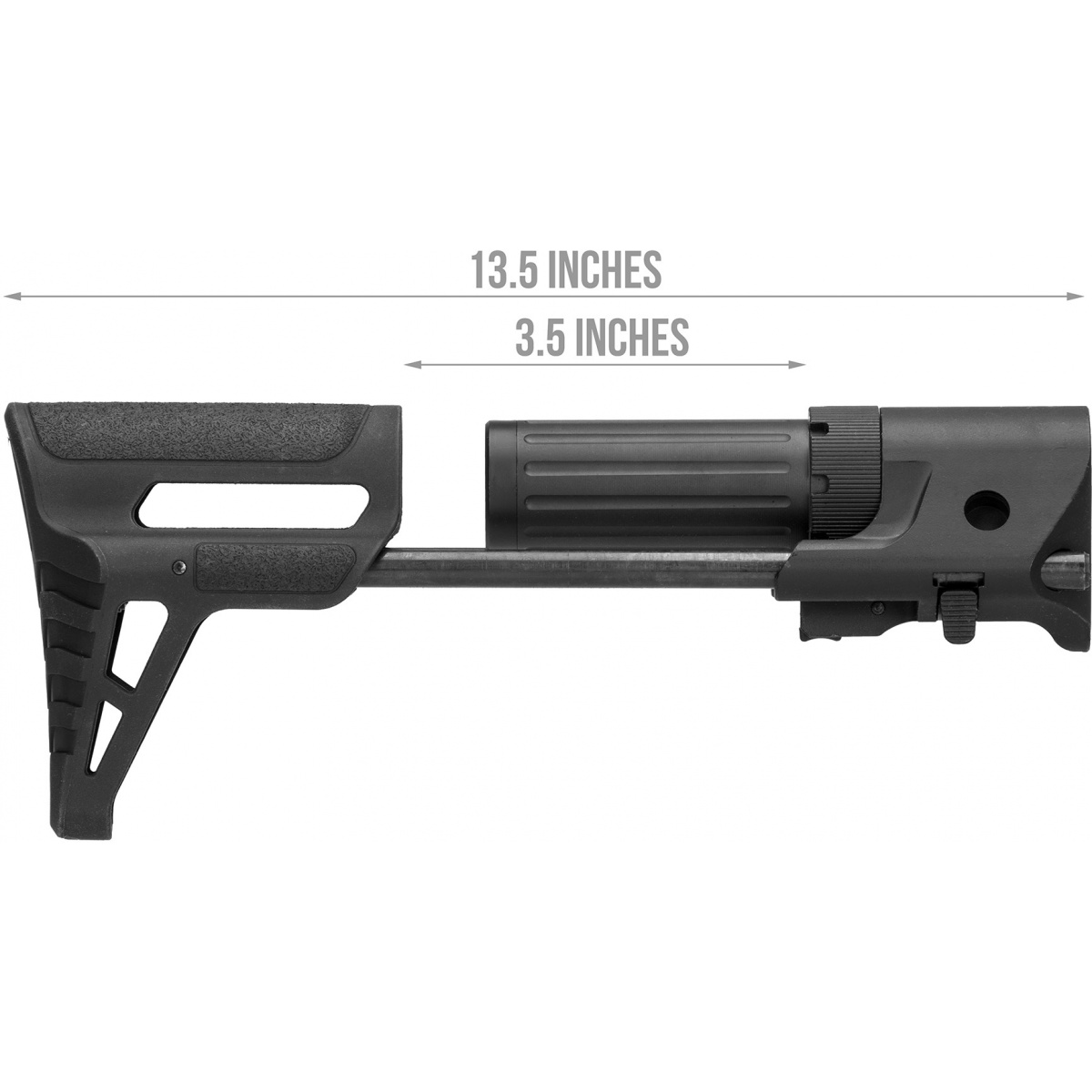 Lancer Tactical M4 AEG Retractable PDW Stock - BLACK | Airsoft