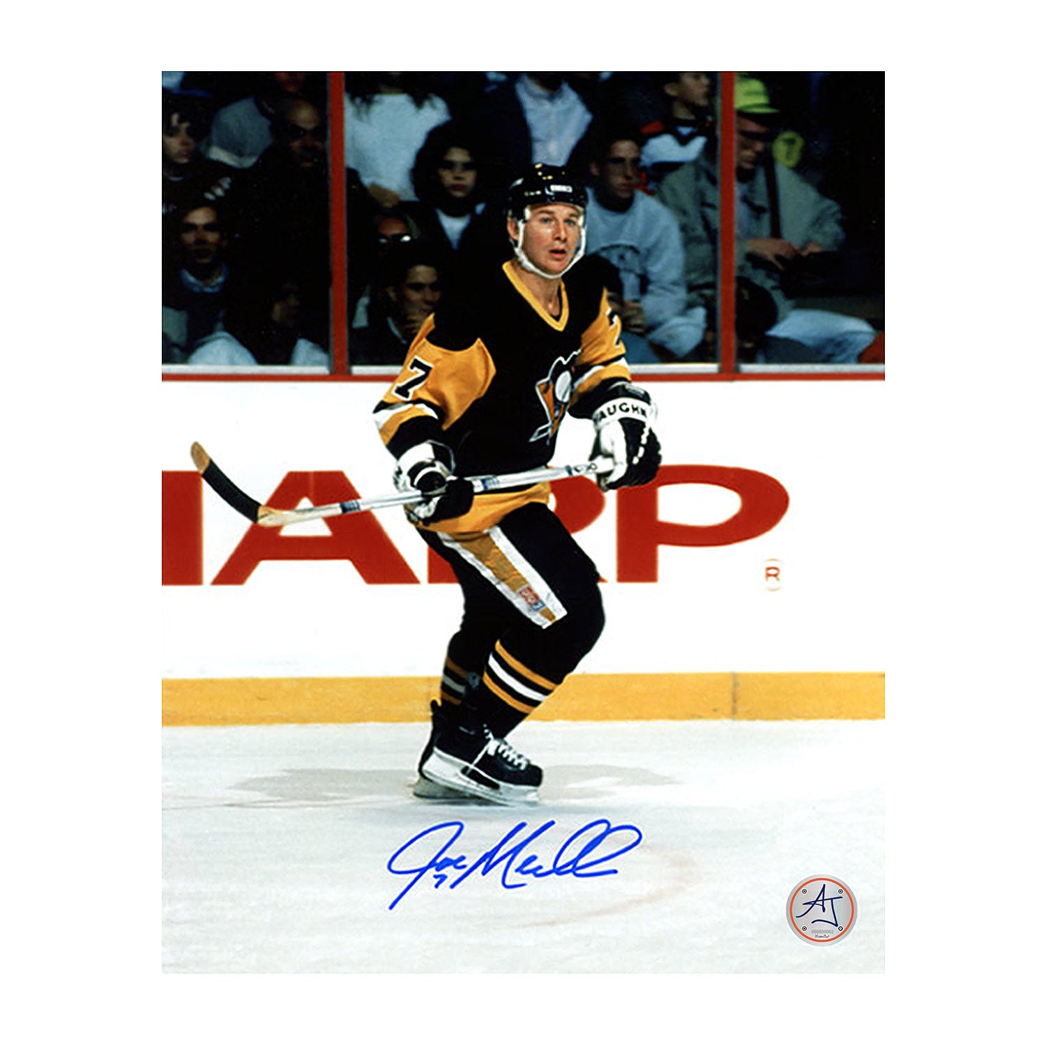 AJ Sports | Joe Mullen Autographed Pittsburgh Penguins Game Action