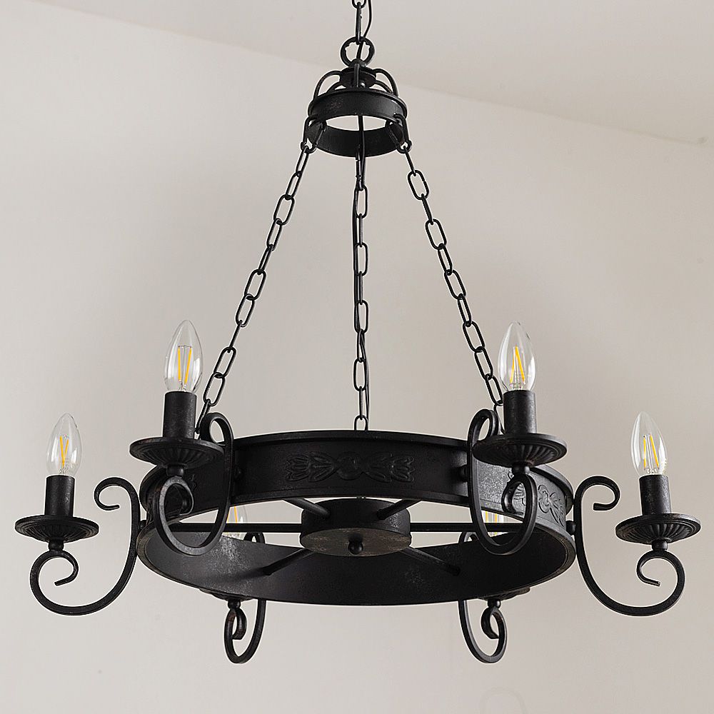 アイアンシャンデリア6灯「SOLENNEL（ソラネル）」｜照明・インテリア