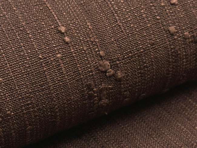 縦節紬焦茶の名古屋帯 浦野理一作 187,000円(税込)帯24-12-53ご売約済