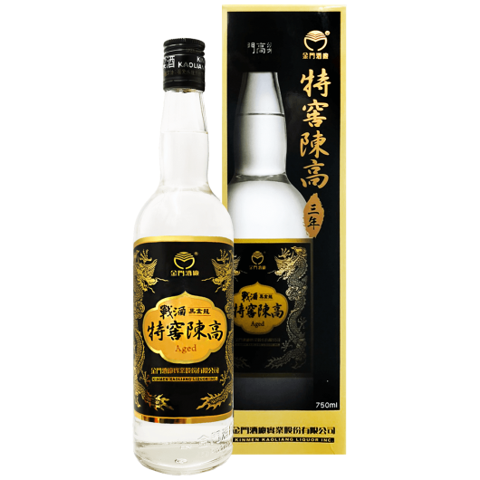 金門高粱酒49.9度(黑金龍-三年特窖陳高),KINMEN KAOLIANG LIQUOR