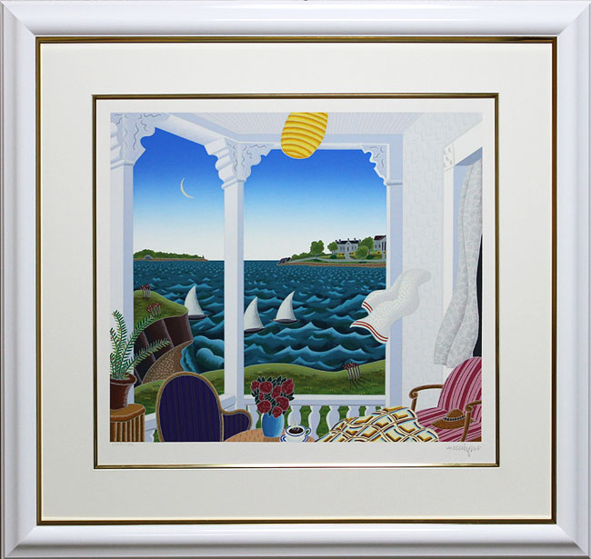 素敵な額縁・絵画小林 正治作「富士と水車小屋」