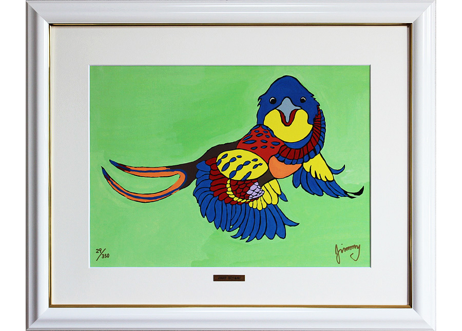 ジミー大西 「ピースバード」陶板画 タイルアート ジミー大西「ピース